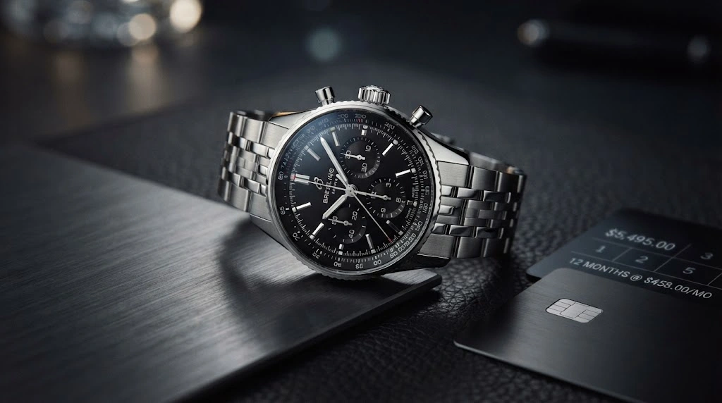 Luxury Breitling watch representing flexible financing and payment options